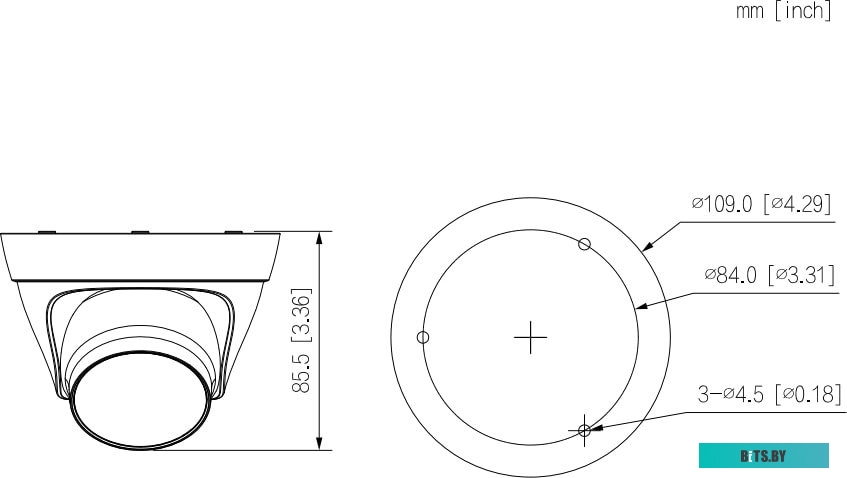 IP-камера Dahua DH-IPC-HDW1230T1P-0280B-S5