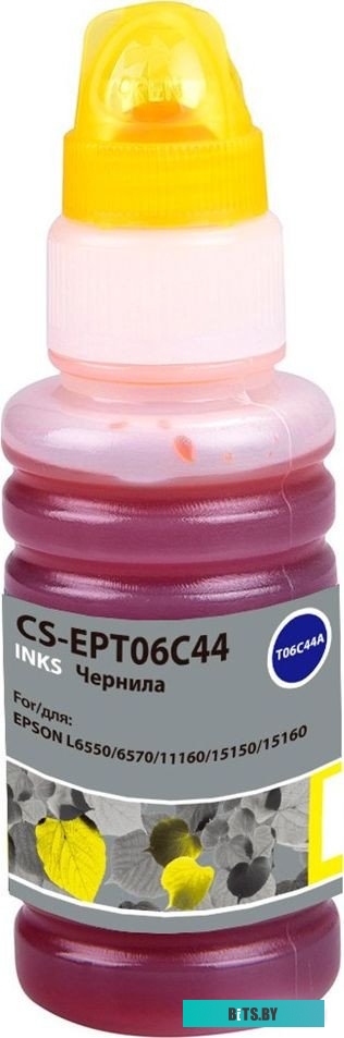 Чернила Cactus CS-EPT06C44 112Y желтый 70мл (для Epson L6550/6570/11160/15150/15160)
