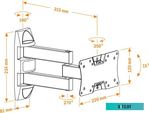 Кронштейн для телевизора Holder LCDS-5065