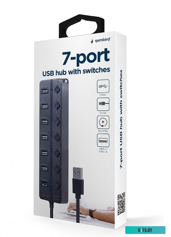 USB-хаб Gembird UHB-U3P1U2P6P-01