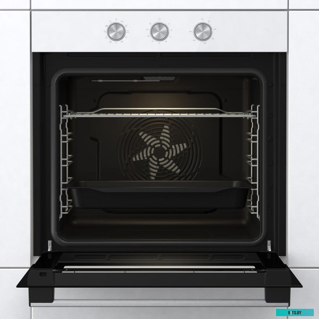 BO6725E02WG Встраиваемые электрические духовки GORENJE/ Духовой шкаф, 77 л, Класс энергопотребления: A, Механический таймер с функцией отключения, Кон