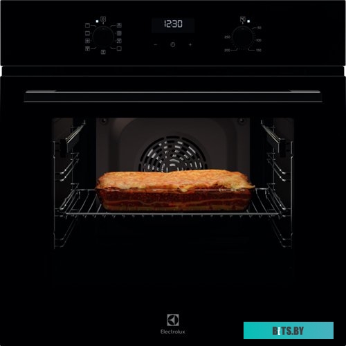 EOF5C50BZ Встраиваемая электрическая духовка ELECTROLUX/ Духовой шкаф SurroundCook, основной цвет - черный, утапливаемые переключатели, таймер отключе