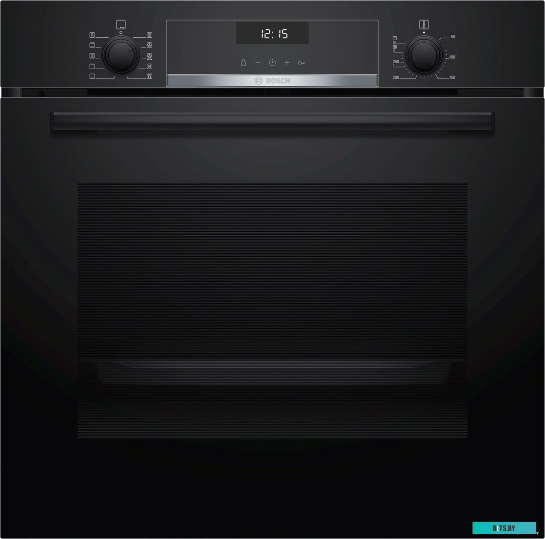 HBG5370B0 встраиваемый,60 см, Serie 6, 71 л, нижний нагрев, верхний нагрев + нижний нагрев, гриль + конвекция, большой гриль, конвекция, черный цвет