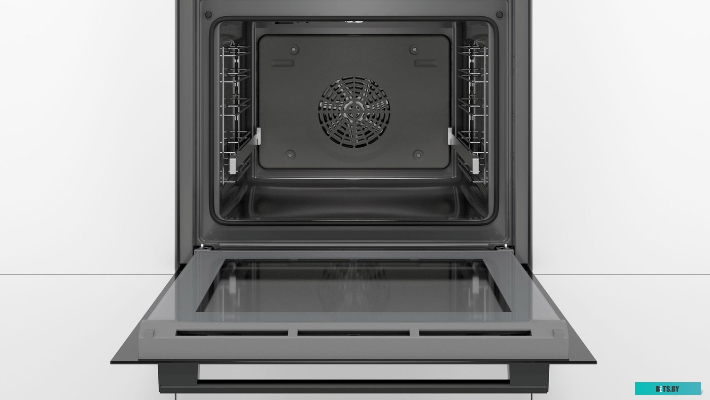 HBG5370B0 встраиваемый,60 см, Serie 6, 71 л, нижний нагрев, верхний нагрев + нижний нагрев, гриль + конвекция, большой гриль, конвекция, черный цвет