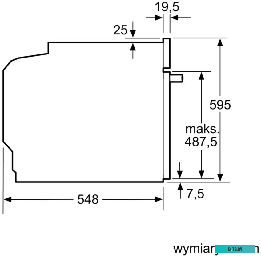 HBG5370B0 встраиваемый,60 см, Serie 6, 71 л, нижний нагрев, верхний нагрев + нижний нагрев, гриль + конвекция, большой гриль, конвекция, черный цвет