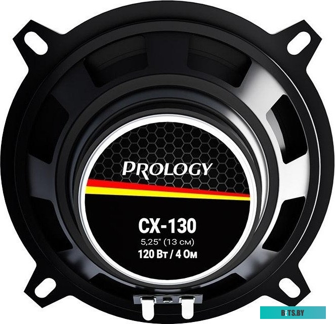 PRCX130 Колонки автомобильные Prology CX-130 120Вт 88дБ 4Ом 13см (5дюйм) (ком.:2кол.) коаксиальные двухполосные