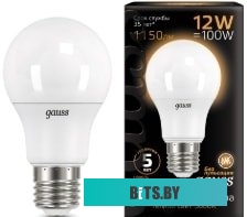 102902112 Лампа светодиодная Gauss Filament 102902112 12Вт цок.:E27 груша 185B 2700K св.свеч.бел.теп. грушевидная (упак.:1шт)