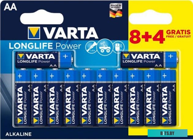 Батарейка Varta Longlife Power Alkaline LR6 AA (2шт) 04906121412