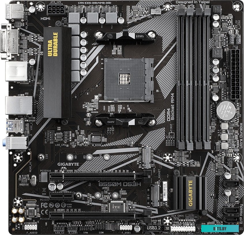 Материнская плата Gigabyte B550M DS3H (rev. 1.0)