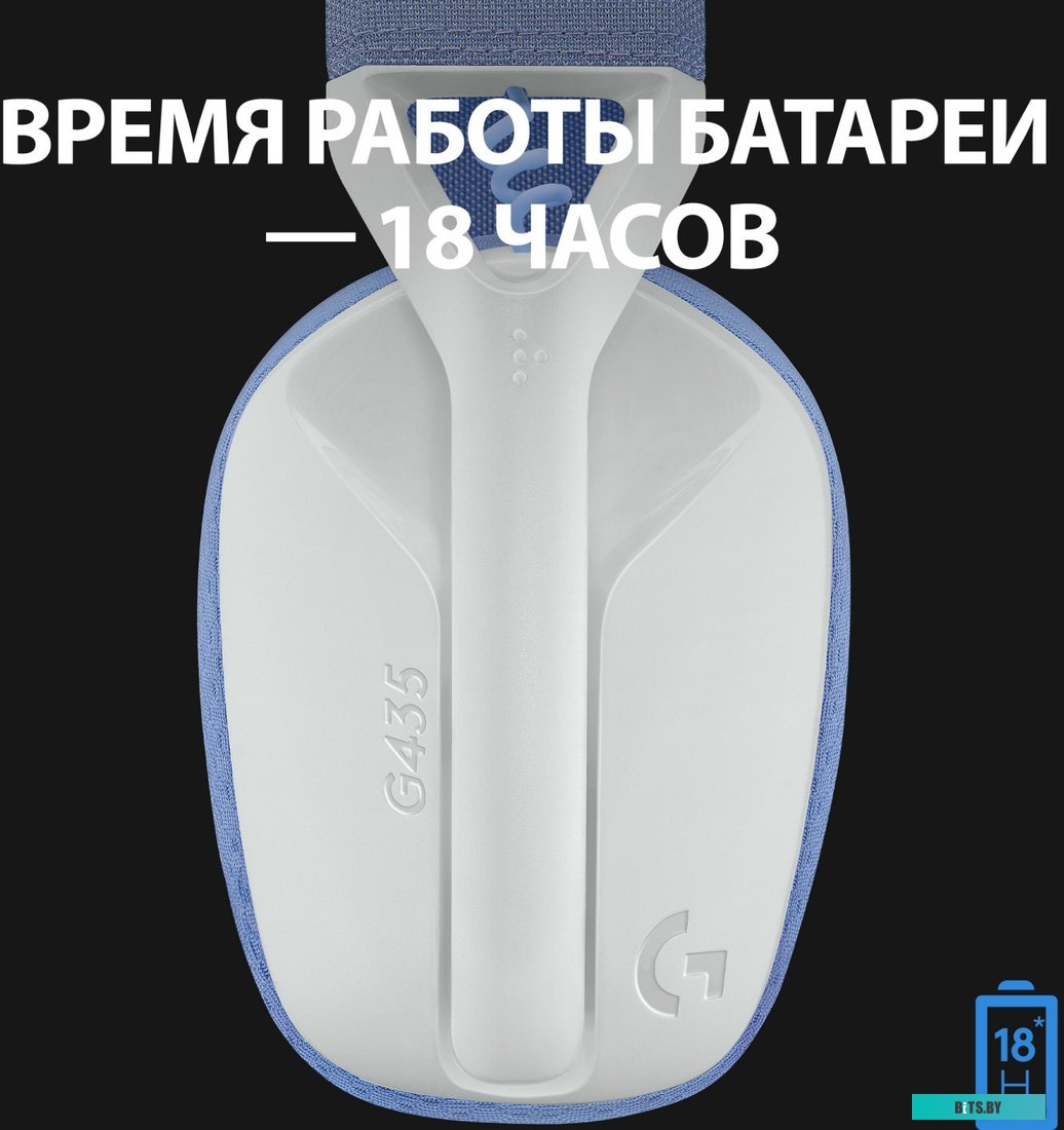 Гарнитура Logitech G435 WHITE/LILAC GAMING 981-001077
