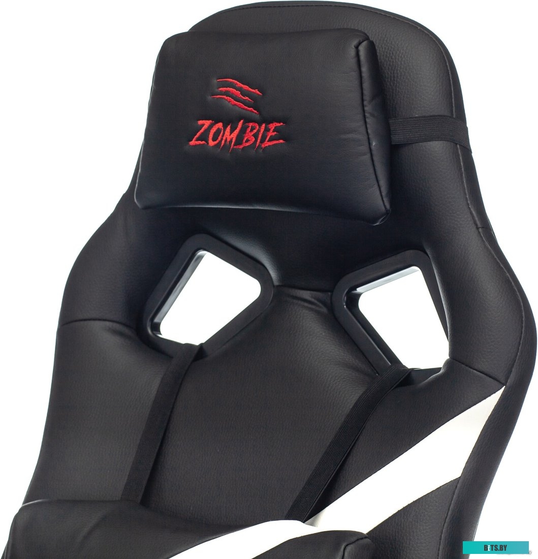 Кресло Zombie Driver (черный/белый) <ZOMBIE DRIVER WH>