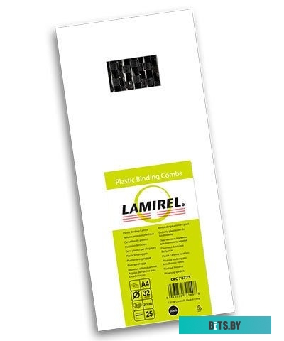 Пластиковая пружина для переплета Lamirel 32 мм 25 шт (черный) LA-78775