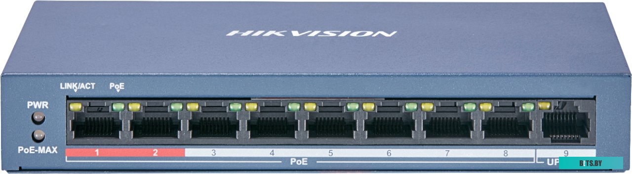 Неуправляемый коммутатор Hikvision DS-3E0109P-E/M(B)