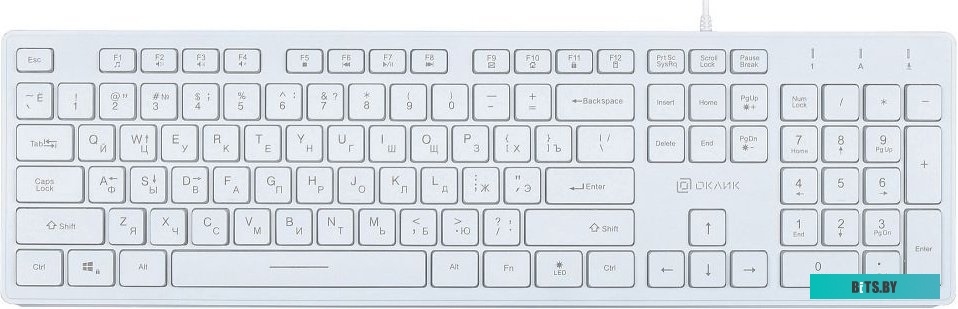 Клавиатура Oklick 550ML (белый) <1061618>