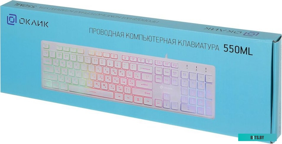 Клавиатура Oklick 550ML (белый) <1061618>