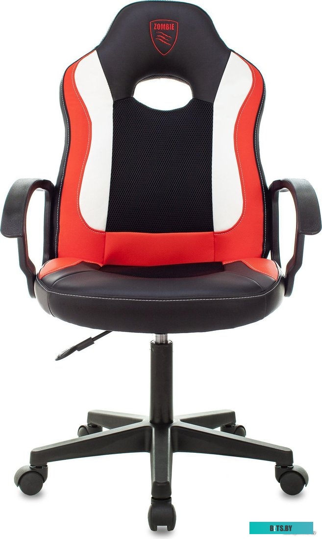 ZOMBIE 11LT RED Кресло игровое Zombie 11LT черный/красный текстиль/эко.кожа крестовина пластик