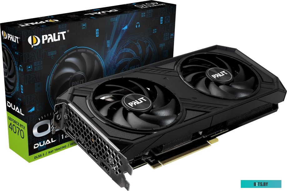Видеокарта NVIDIA GeForce Palit RTX 4070 DUAL OC (NED4070S19K9-1047D)