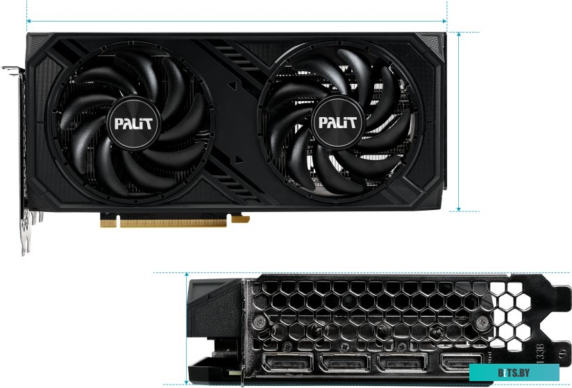 Видеокарта NVIDIA GeForce Palit RTX 4070 DUAL OC (NED4070S19K9-1047D)