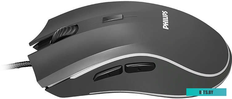 Мышь проводная Philips G413, USB, RGB Ambiglow Lighting, 6400dpi, Черный SPK9413