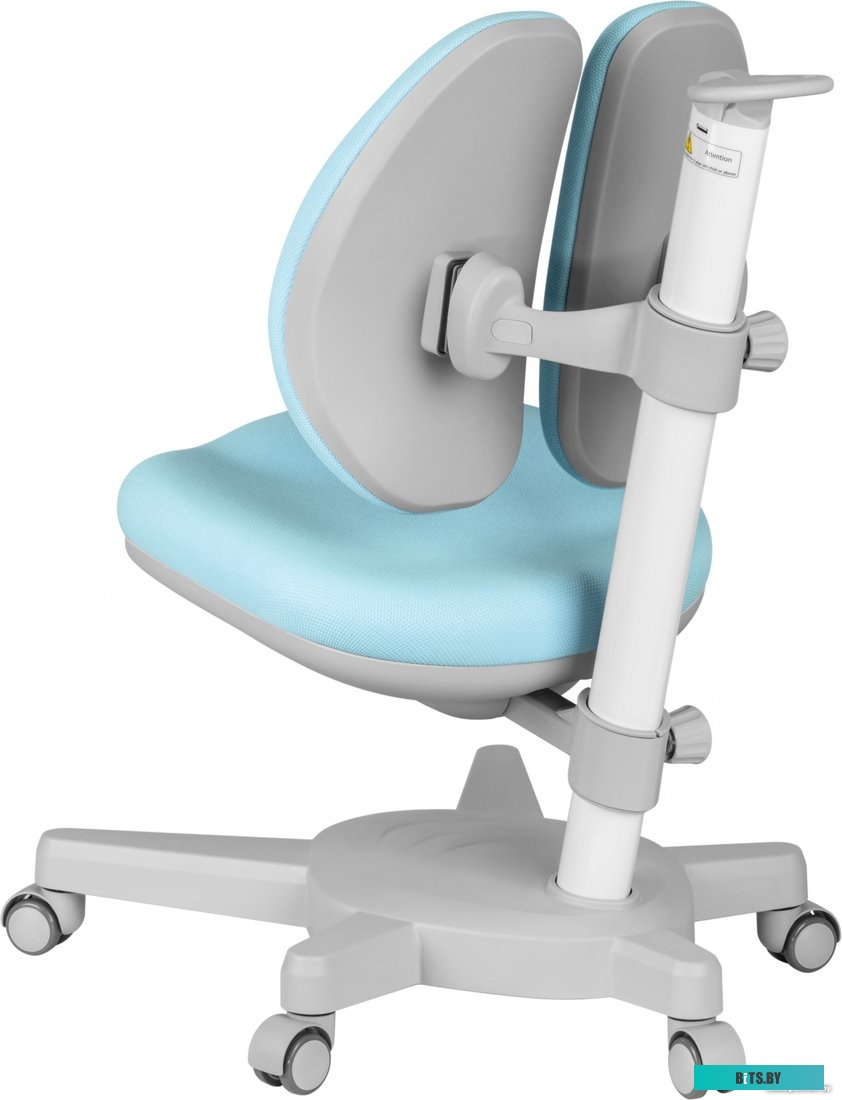 CS-CHR-3604BL Кресло детское Cactus CS-CHR-3604BL голубой крестов. пластик серый