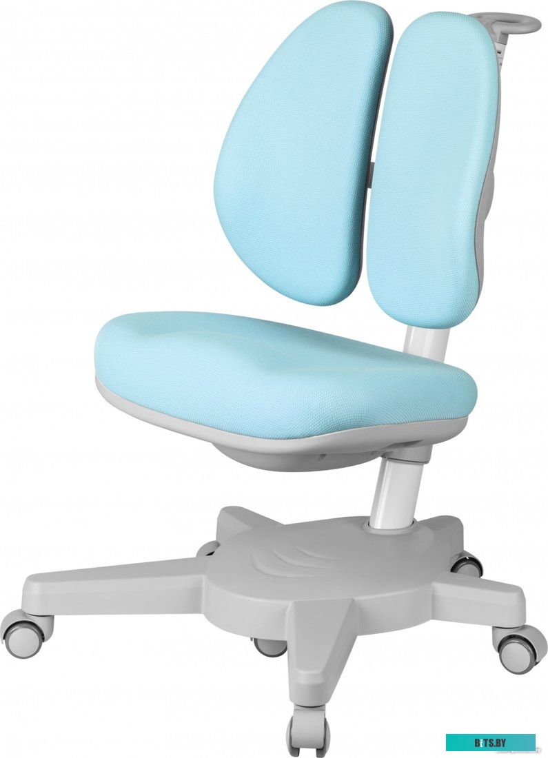 CS-CHR-3604BL Кресло детское Cactus CS-CHR-3604BL голубой крестов. пластик серый