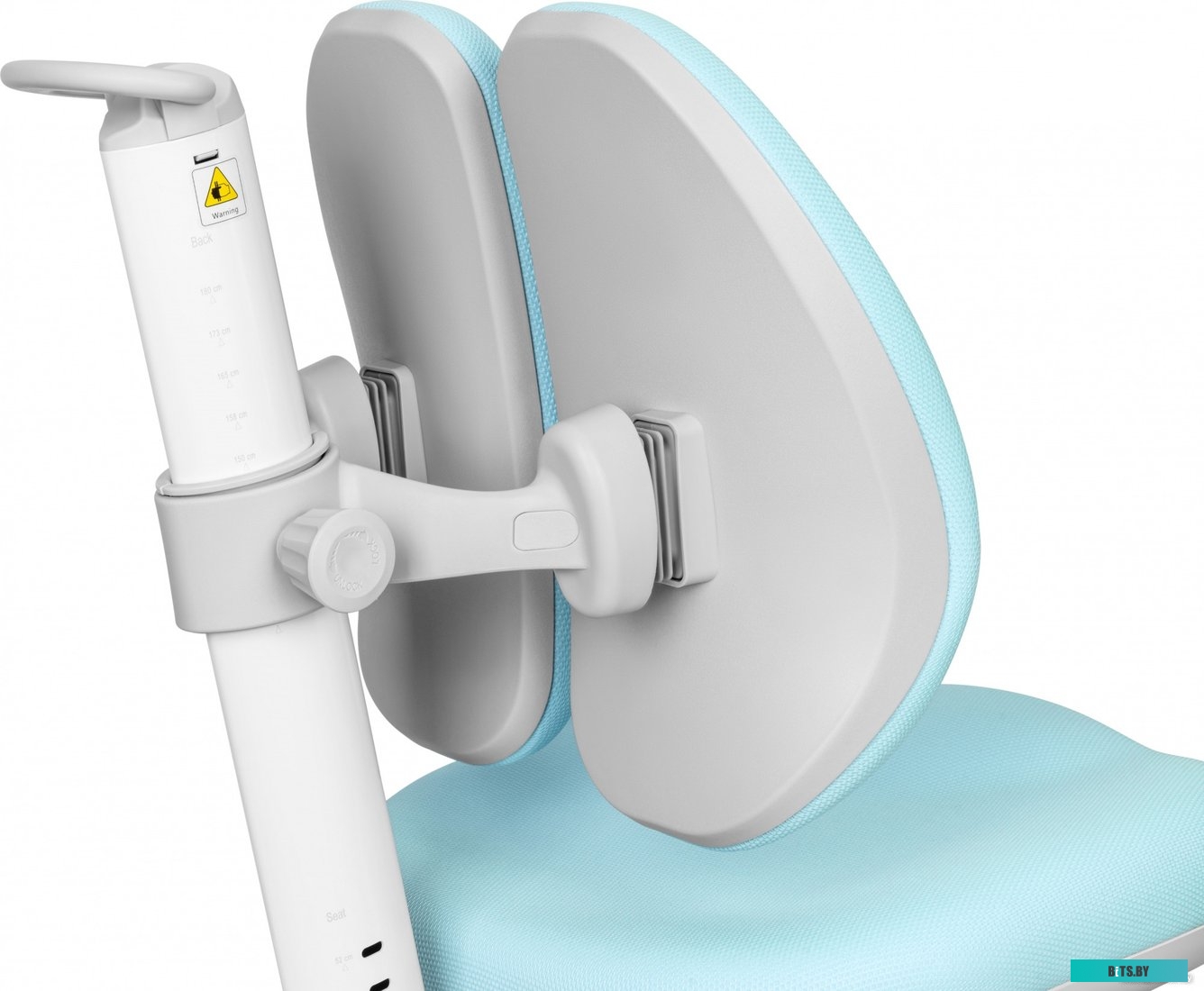 CS-CHR-3604BL Кресло детское Cactus CS-CHR-3604BL голубой крестов. пластик серый