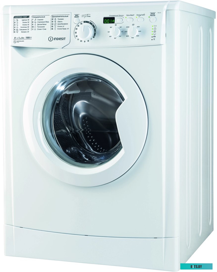 869991565300 Стиральная машина Indesit EWSB 5085 CIS класс: A загр.фронтальная макс.:5кг белый
