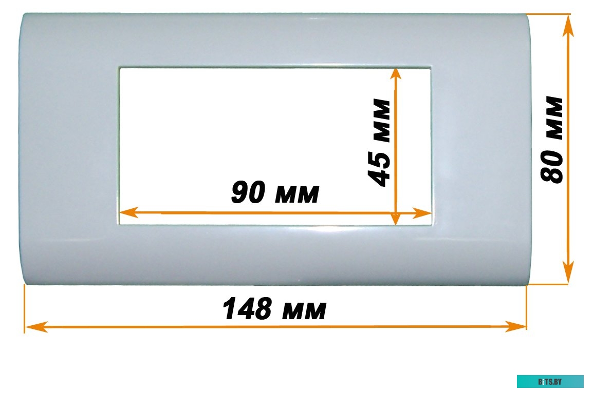 Накладка LANMASTER FR45x90-WH, белая