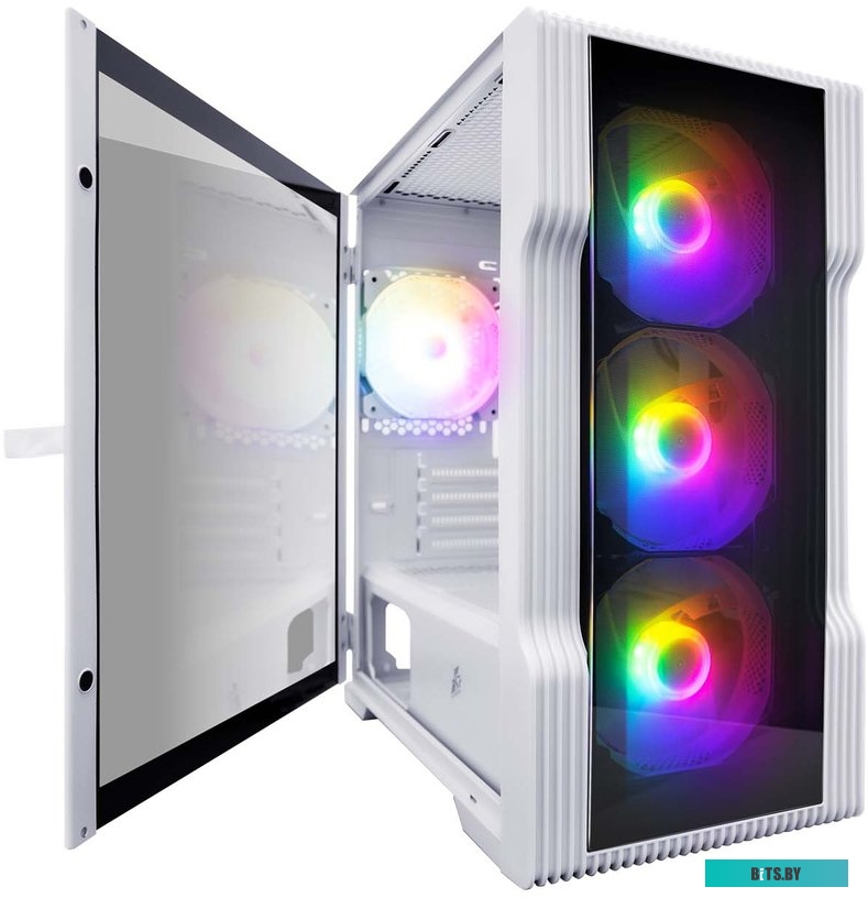 Корпус 1stPlayer Trilobite T3-G (белый) <T3-G-WH-4F1-W>