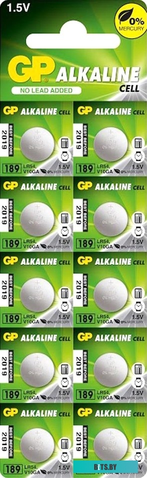 Батарейки GP Alkaline 189 10 шт. <4891199015519>