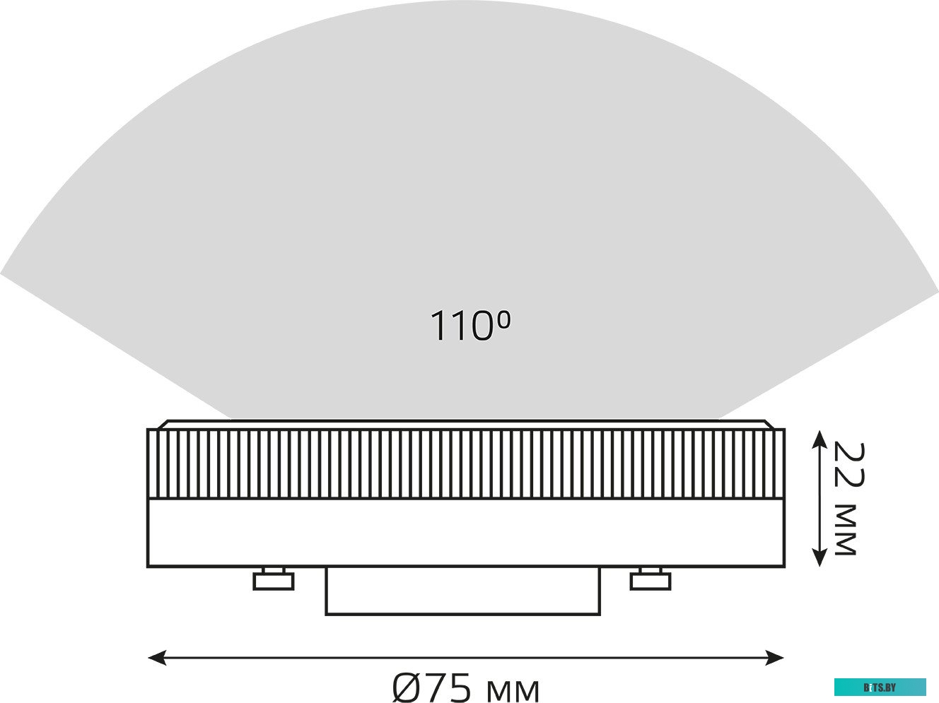108008206 Лампа светодиодная Gauss GX53 6Вт цок.:GX53 таблетка 220B 4100K св.свеч.бел.нейт. (упак.:10шт) (108008206)