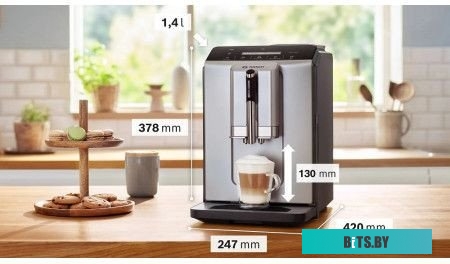 TIE20301 Кофемашина Bosch TIE20301 1300Вт серебристый/черный