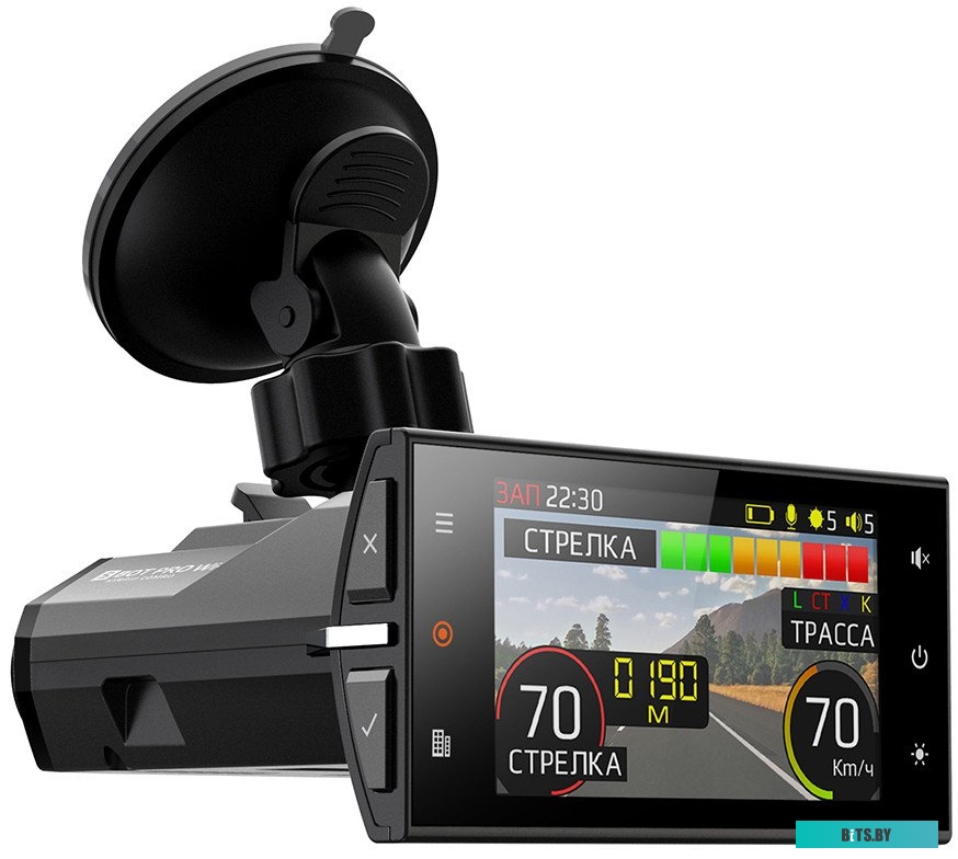 S-BOT-PRO-WIFI Видеорегистратор с радар-детектором Silverstone F1 Hybrid S-BOT PRO Wi-Fi GPS ГЛОНАСС