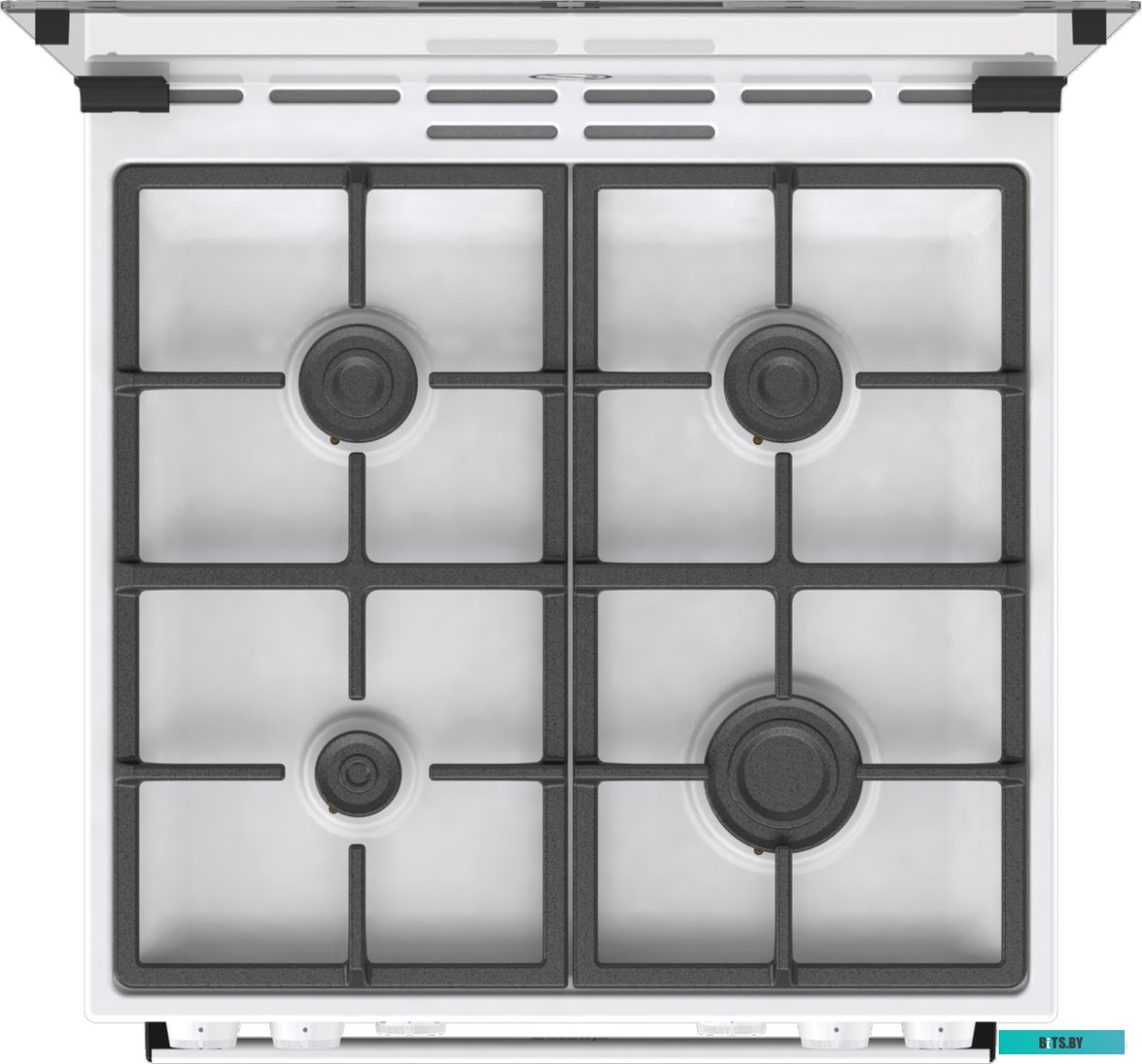 GK6A20WF Плита Комбинированная Gorenje GK6A20WF белый (стеклянная крышка) реш.чугун