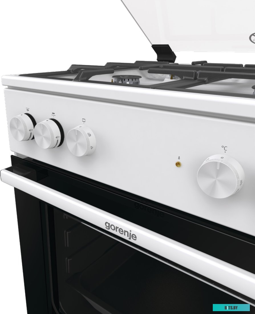 GK6A20WF Плита Комбинированная Gorenje GK6A20WF белый (стеклянная крышка) реш.чугун