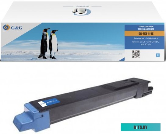 GG-TK8110C Картридж G&G toner-cartridge for Kyocera ECOSYS M8130cidn/M8124cidn 1T02P3CAX0 6000 стр. голубой