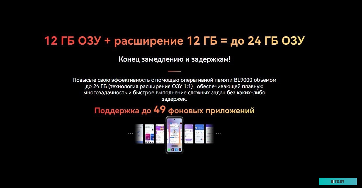 Blackview BL9000 12GB/512GB (межзвездный черный)