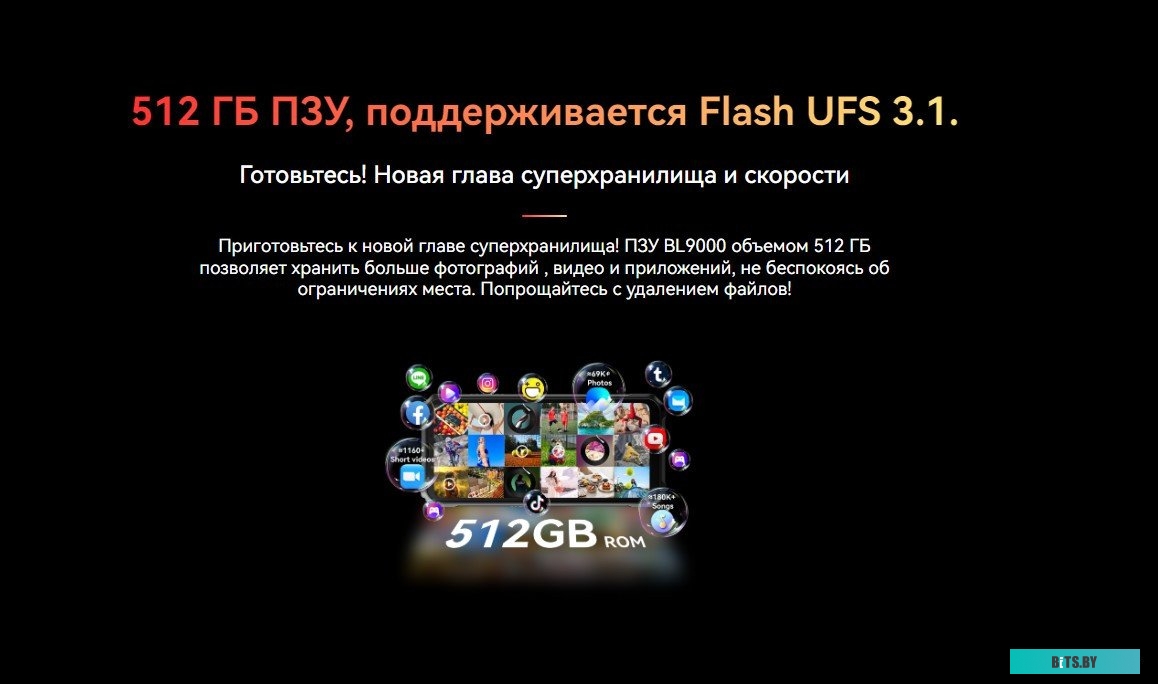 Blackview BL9000 12GB/512GB (межзвездный черный)