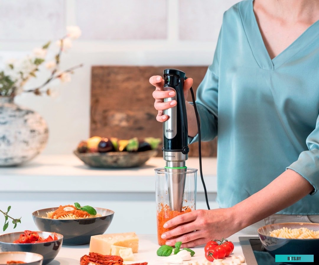 MQ7087X Блендер погружной Braun MQ7087X 850Вт черный/серебристый