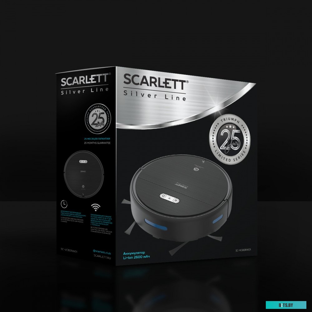 SC-VC80RW01 Пылесос Робот SC-VC80RW01 BLACK SCARLETT