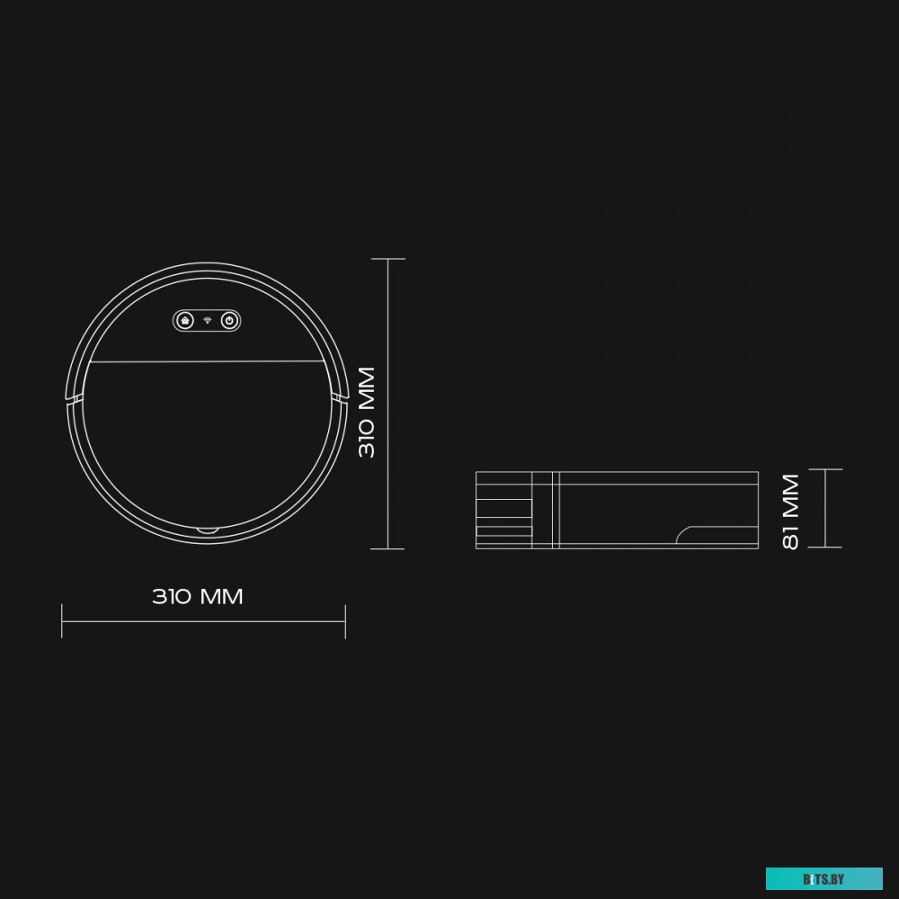 SC-VC80RW01 Пылесос Робот SC-VC80RW01 BLACK SCARLETT