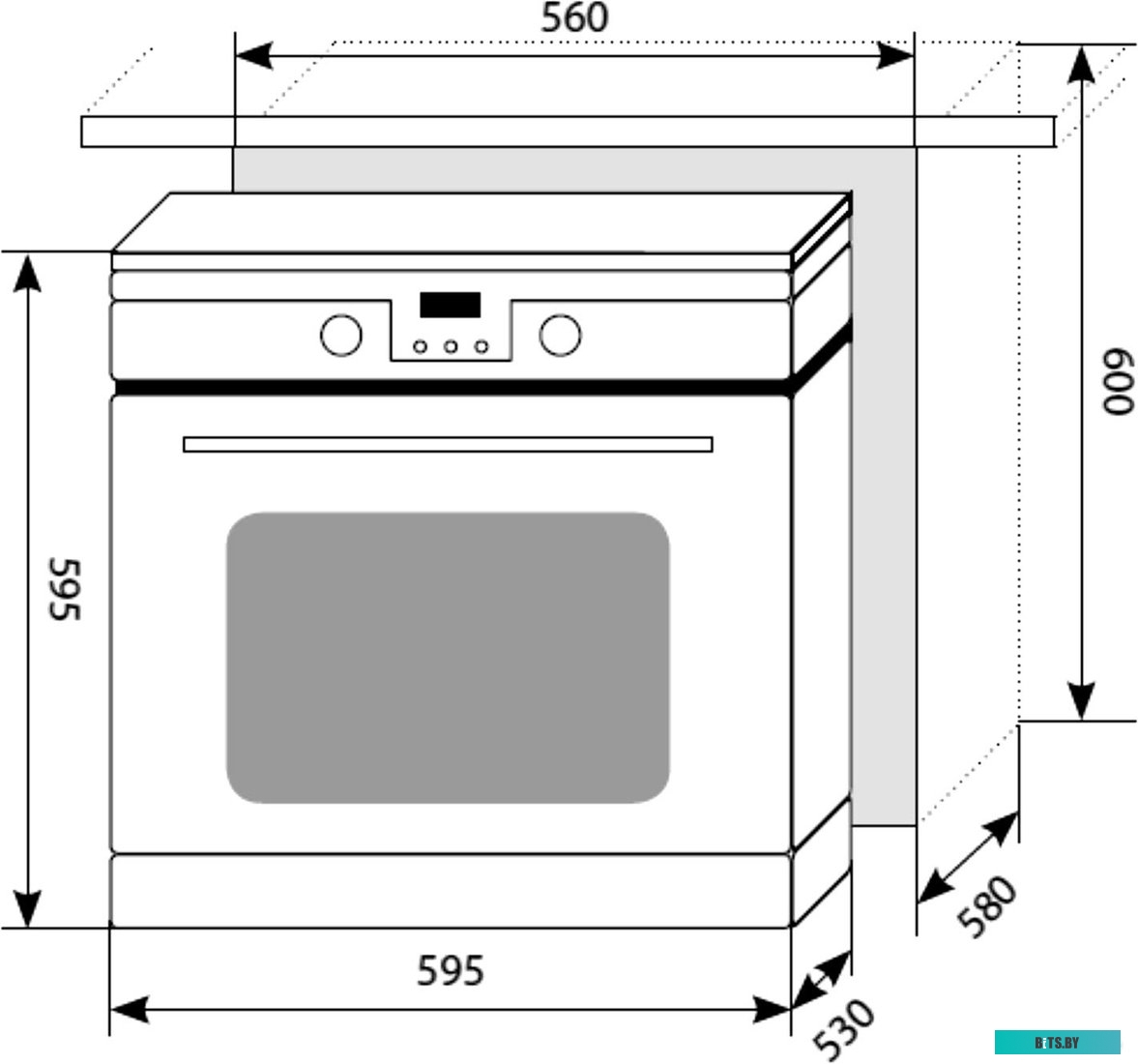 CHAO000324 Духовой шкаф Электрический Lex EDP 093 IV слоновая кость