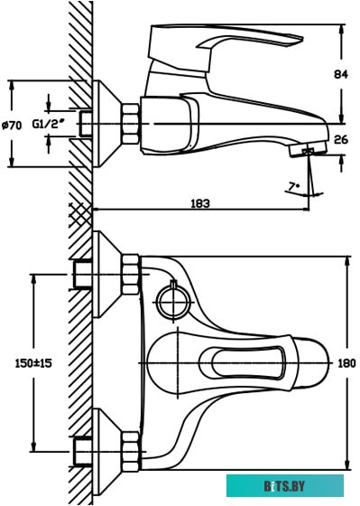 GF101 Фонарь ручной Gauss GFL101 черный (GF101)