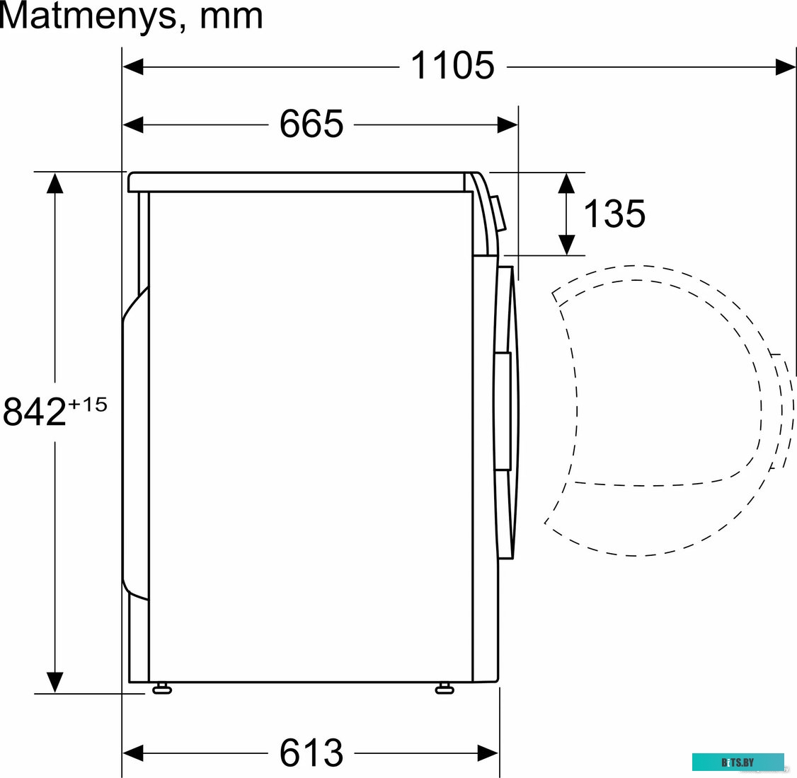 WTU8769SSN Сушильная машина Bosch Serie 6 WTU8769SSN пан.англ. кл.энер.:A макс.загр.:9кг белый