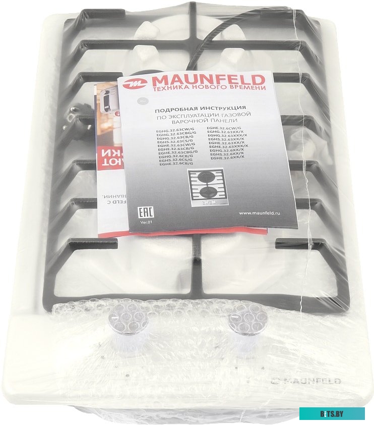КА-00013560 Газовая варочная поверхность Maunfeld EGHE.32.63CBG/G бежевый