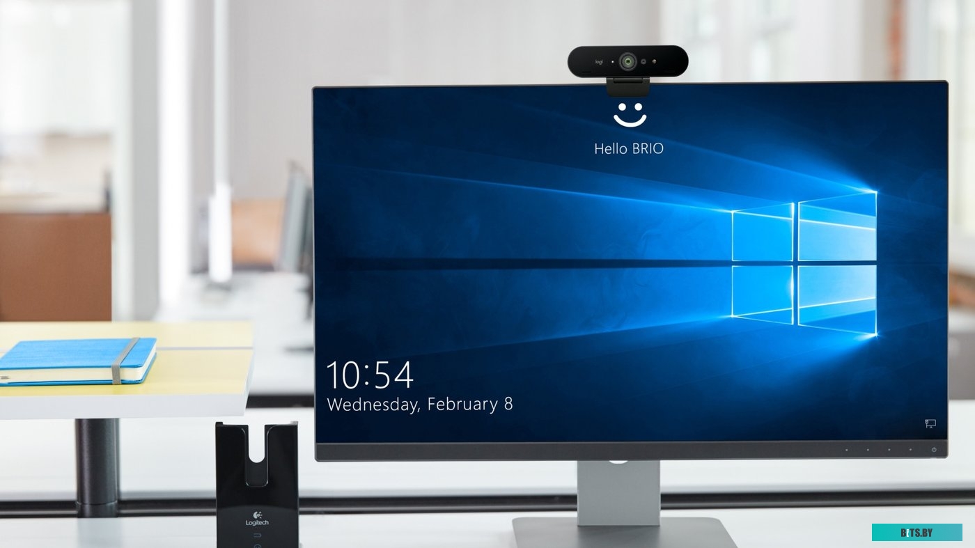 Камера Web Logitech Brio черный 13Mpix (4096x2160) USB3.0 с микрофоном (960-001105/960-001107)