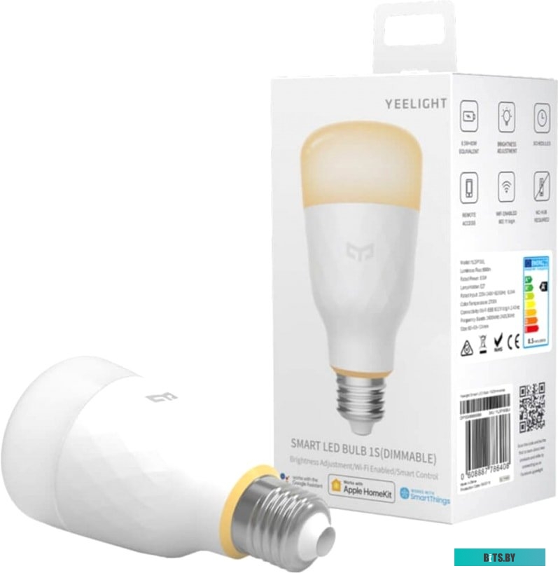 YLDP15YL Умная лампа Yeelight Smart LED Bulb 1S (E27, белый) Yeelight Smart LED Bulb 1S (White)