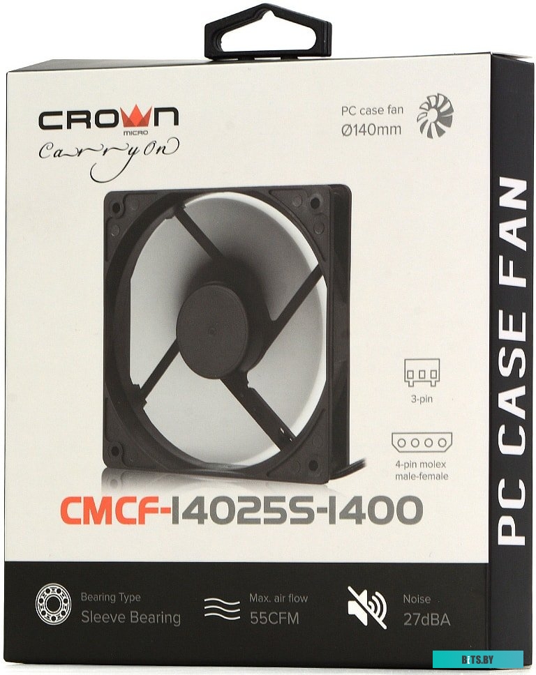Вентилятор для корпуса Crown CMCF-14025S-1400 CMCF-14025S-1400.