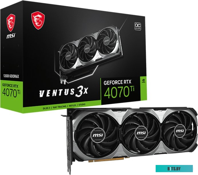 MSI GeForce RTX 4070 Ti Ventus 3X E1 12G OC