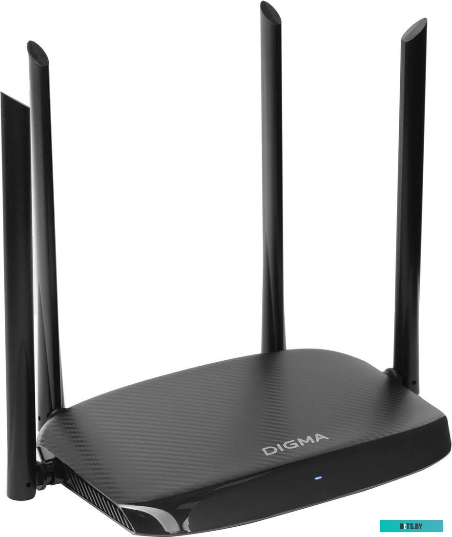 DWR-AC1202 Роутер беспроводной Digma DWR-AC1202 AC1200 10/100/1000BASE-TX черный
